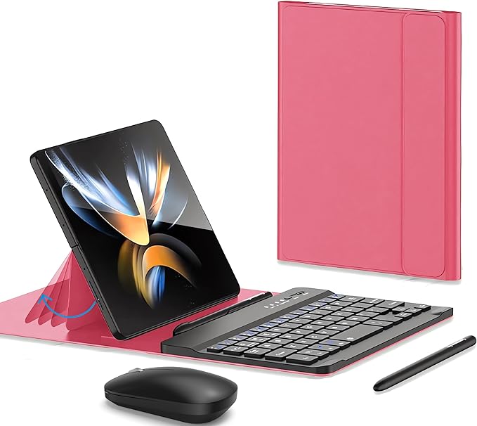 4-in-1 Wireless Keyboard Case for Galaxy Z Fold 8 Ultra/Z Fold8 Wide/7/6/5