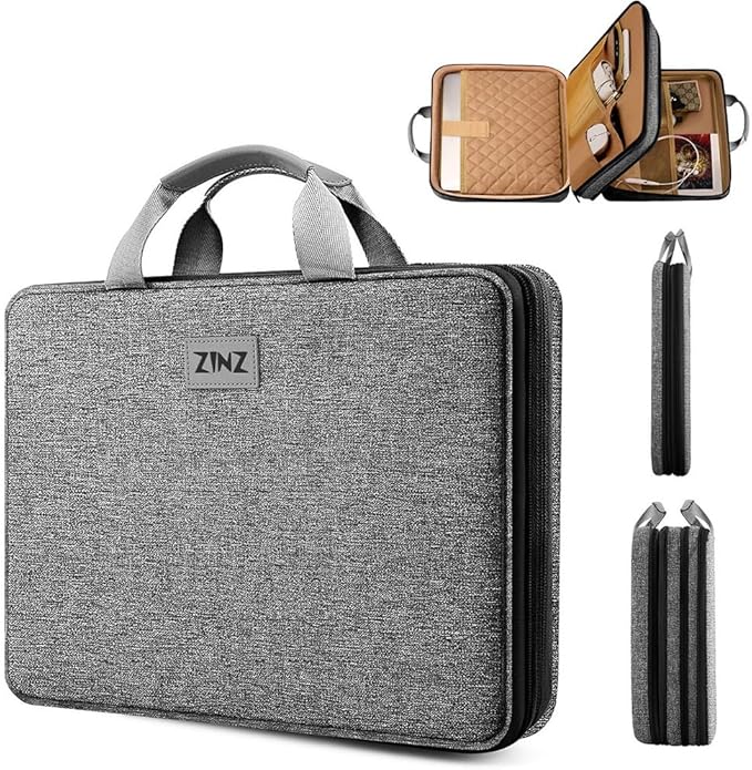 ZINZ Slim Expandable Laptop Case 15.6 Inch Sleeve Upgraded Protective Durable Recycled Carrying Case Compatible with MacBook 15" & 16" and Most 15" 15.6" 16" Notebook