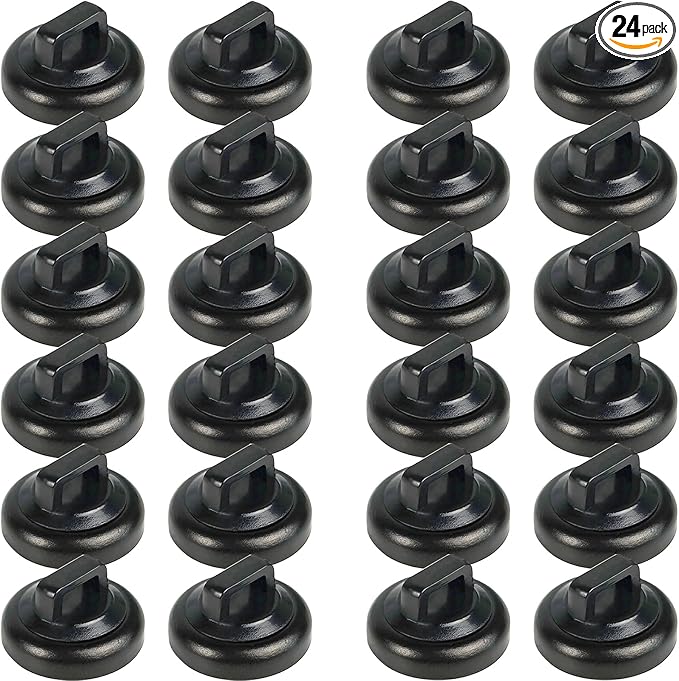 CNHABAGU Magnetic Zip Tie Mounts Magnet Cable Tie Mount Clips Base Automotive Wire Cable Management Wire Clips Management for Car Boat Trailer Marine Office Electrical Wiring (Black 12 Pcs)