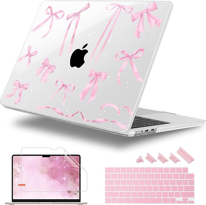 Lepeoac Case for 2026/2025/2024/2023 MacBook Air 15-inch Laptop Release M5 A3448 /M4 A3241 /M3 A3114 /M2 A2941, Stylish Protective Hard Shell Cover for MacBook Air 15.3 inch