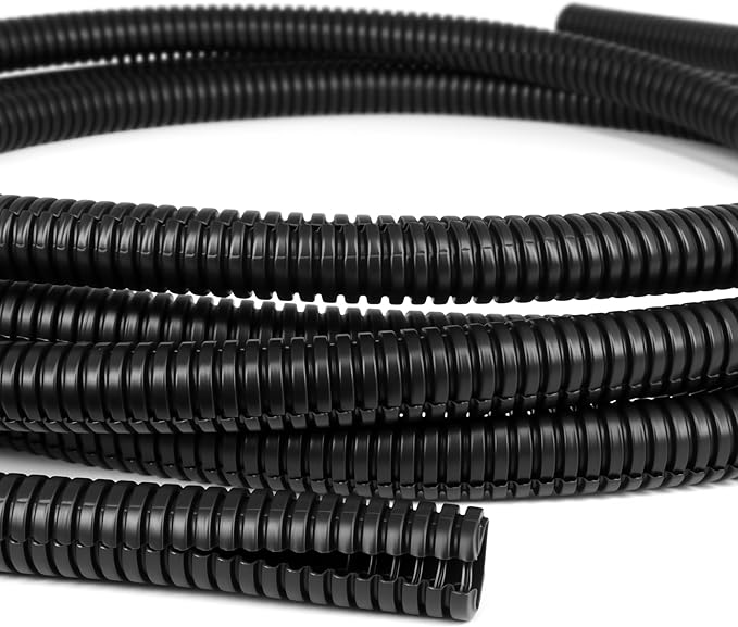 Split Wire Loom Tubing,10,25ft Cord Protectors from Pets No Chew, Flexible Wire Covers Cord Protectors, Protective Split Cable Sleeve for Automotive Home Industrial Wires(Green, 1.12inch-25ft)