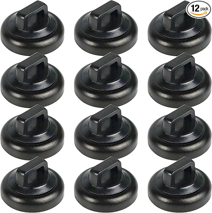 CNHABAGU Magnetic Zip Tie Mounts Magnet Cable Tie Mount Clips Base Automotive Wire Cable Management Wire Clips Management for Car Boat Trailer Marine Office Electrical Wiring (Black 12 Pcs)