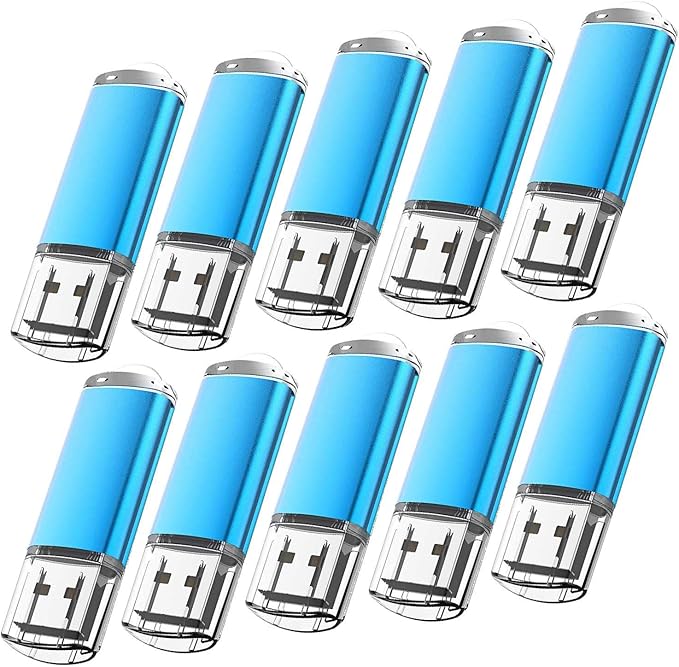 KOOTION Flash Drive 8GB 10 Pack USB 2.0 Thumb Drive Capped Memory Stick Jump Drive