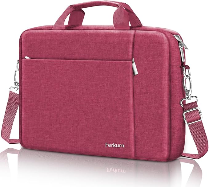 Ferkurn Laptop Bag Case for Women Men Computer Bag Compatible with HP Envy Pavilion Omen/LG Gram/MSI/Dell Inspiron XPS/Lenovo/Acer, Shoulder Strap Carrying Messenger Briefcase