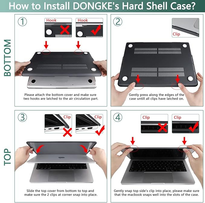 DONGKE for M4 MacBook Pro 16 Inch Case 2024 2023 2021 A3403 A3186 M3 A2991 M2 A2780 M1 A2485 Pro/Max Chip, Plastic Hard Shell Case & Keyboard Cover for Mac Pro 16 with Touch ID, Dahlia Flowers