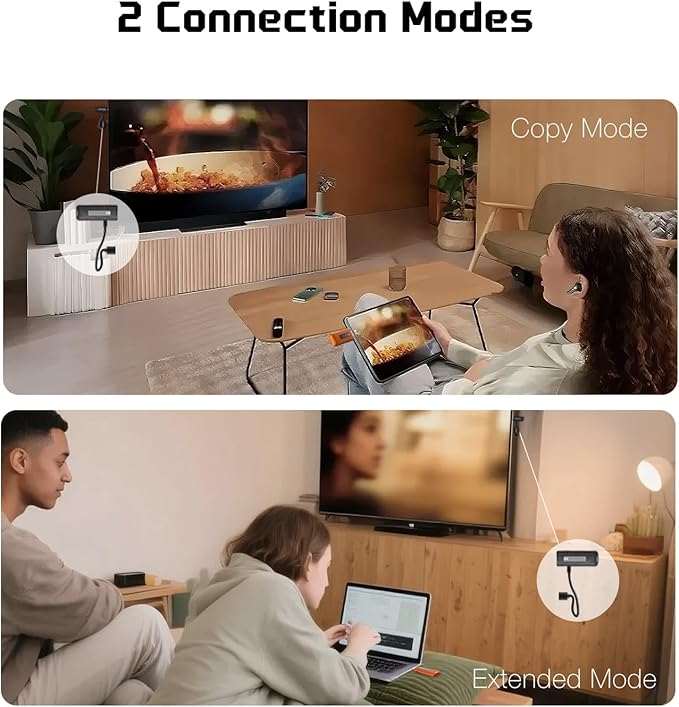 Wireless HDMI Transmitter and Receiver, Plug & Play HDMI Wireless Transmitter and Receiver for Streaming Video and Audio to Monitor from Phone