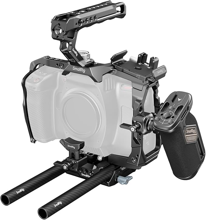 SmallRig Cage for Blackmagic Design Cinema 6K, Only for BMCC 6K, Full/Half Cage Included Lens Mount Converter Support, Anti-Deflection, Anti-Scratch, Full Access Design - 4785