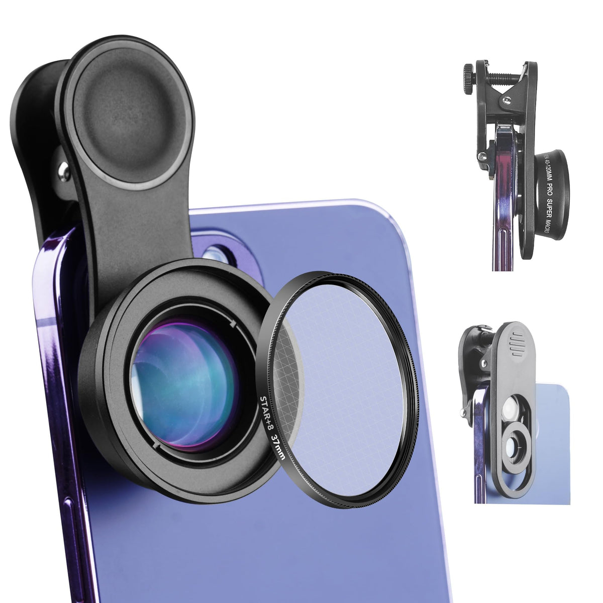 MARTVSEN Phone Camera 28X HD Telephoto Lens, Night Filming Artifact, Long Distance/Portraits/Macro Photography, for Most iPhone 16 15 14 13 12 11 Samsung Smartphone