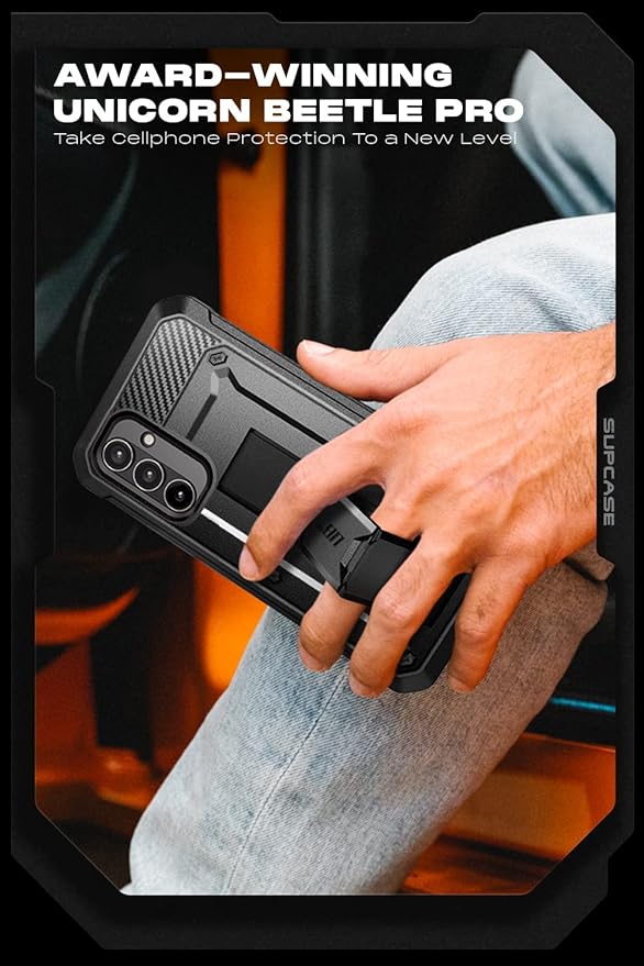 SUPCASE for Samsung Galaxy A54 5G Case with Kickstand, Black