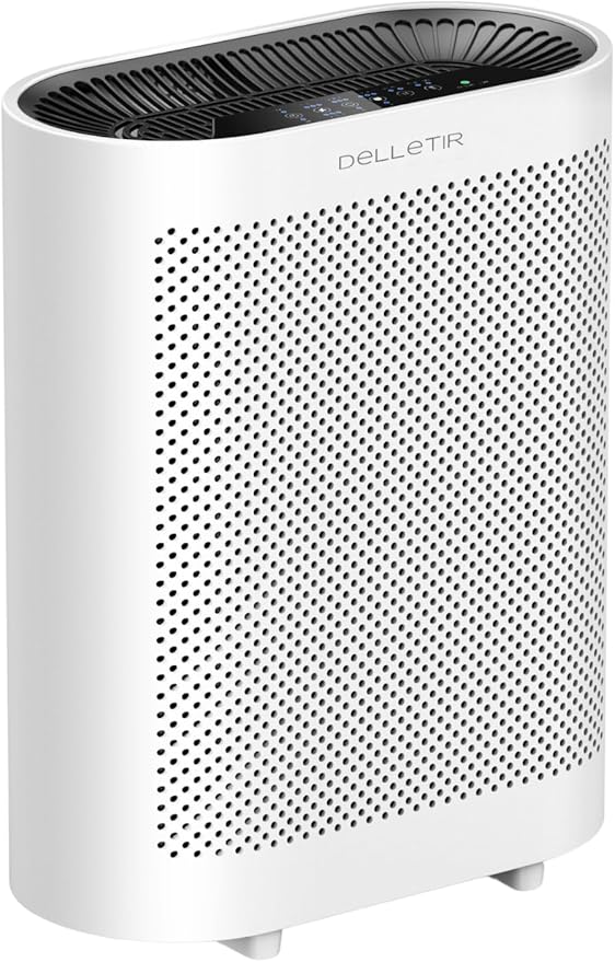 Air Purifier GL-FS32 - HEPA Filter, 3-Stage Filtration, Whisper-Quiet Operation, Smart Mode, and Night Light - Ideal for Allergies, Pets, and Smoke in Home and Office