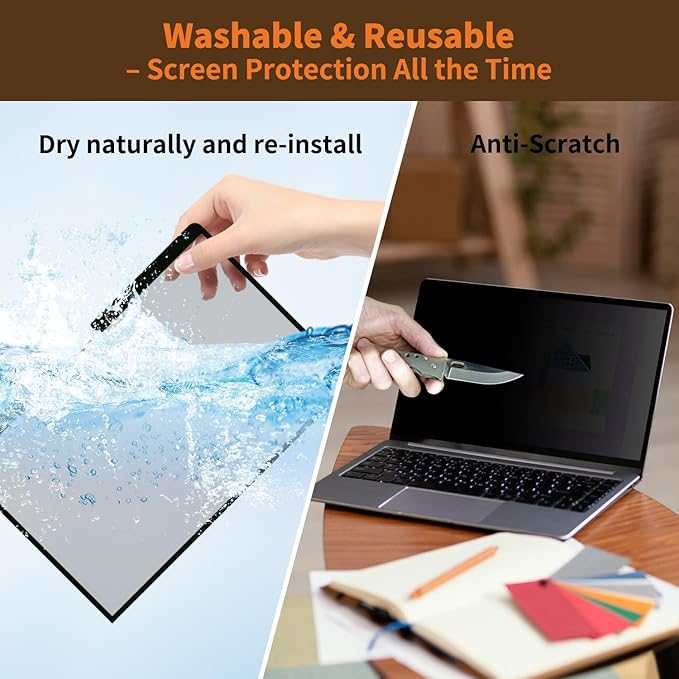 Privacy Screen for MacBook Pro 16 Inch 2019 (A2141), Removable Anti-Spy Filter for Mac Pro 16.1", Eye Protection HD Anti-Scratch