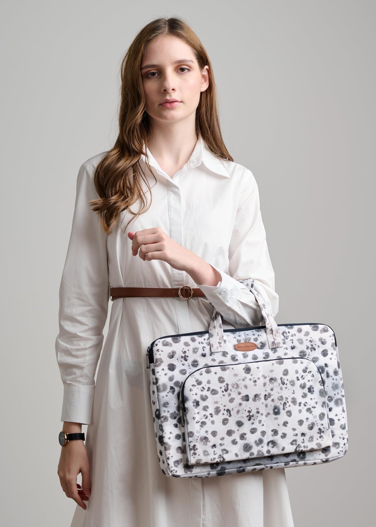 Maison d' Hermine Laptop Bag with Front Pocket Upto 15.5 inch Laptop Tablet