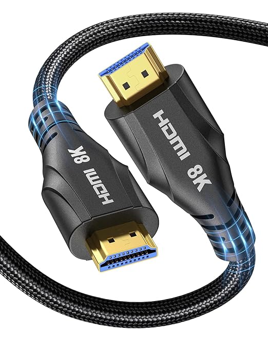 Cratree Fiber Optic HDMI Cable 65FT/20M Long - 8K 48Gbps High Speed HDMI Cord/8K 60Hz/4K 120Hz,HDCP 2.2&2.3,HDR10 - Compatible with HDTV/Monitor/Projector