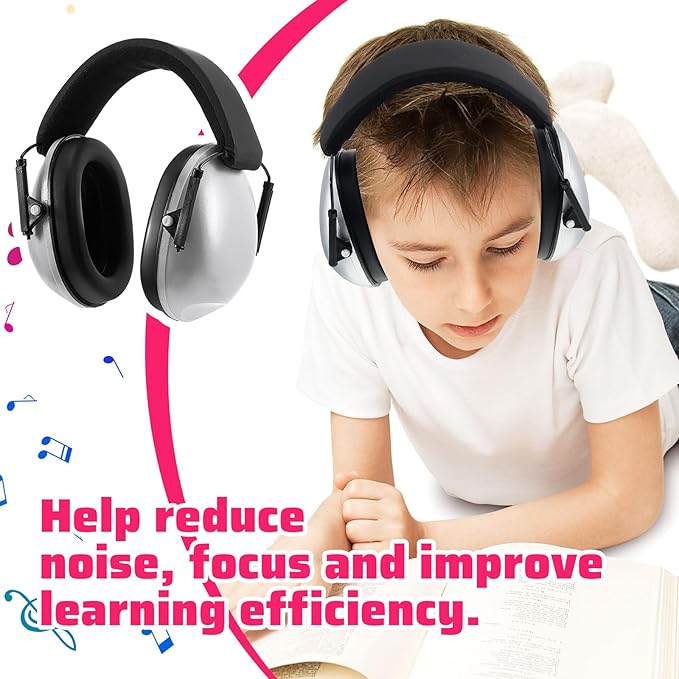 Amylove 12 Pcs Kids Ear Protection Noise Cancelling Headphones Ear Muffs Bulk 27db Adult Noise Reduction Hearing Earmuff(Universal Fit (kids & Adults),Classic Style,Macaron Color)