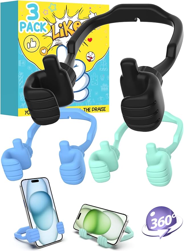 Christmas Stocking Stuffers for Men Women Thumbs Up Lazy Phone Stand