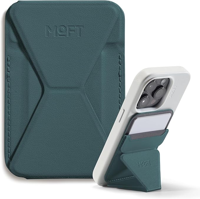 MOFT Magnetic Wallet Stand Compatible with iPhone 17/16/15/14/13/12 Series, Angle Adjustment & Magsafe Compatible MOVAS Phone Stand