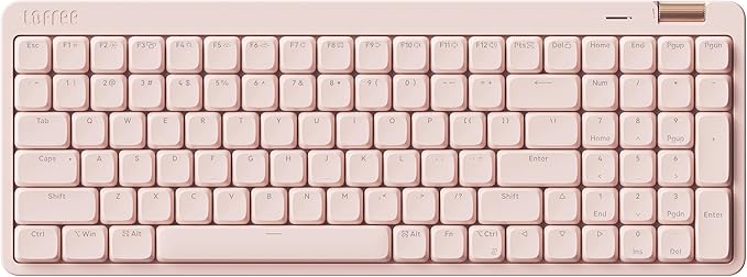 Flow Lite 100 Keys Low Profile Mechanical Keyboard, Swappable Rechargeable Wireless Keyboard with 2.4G Receiver, Bluetooth and Wired Connection for Windows, Mac/ Specter Linear Switches (Marble)