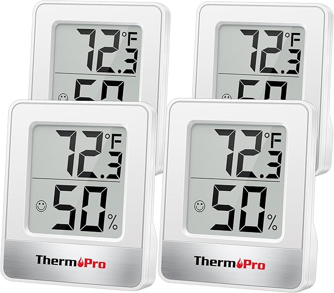 TempPro Indoor Outdoor Thermometer Wireless 500FT, Outside Greenhouse Thermometer with Temperature Sensor, Temperature Monitor for Patio Reptile House Home Baby Room (Previously ThermoPro)