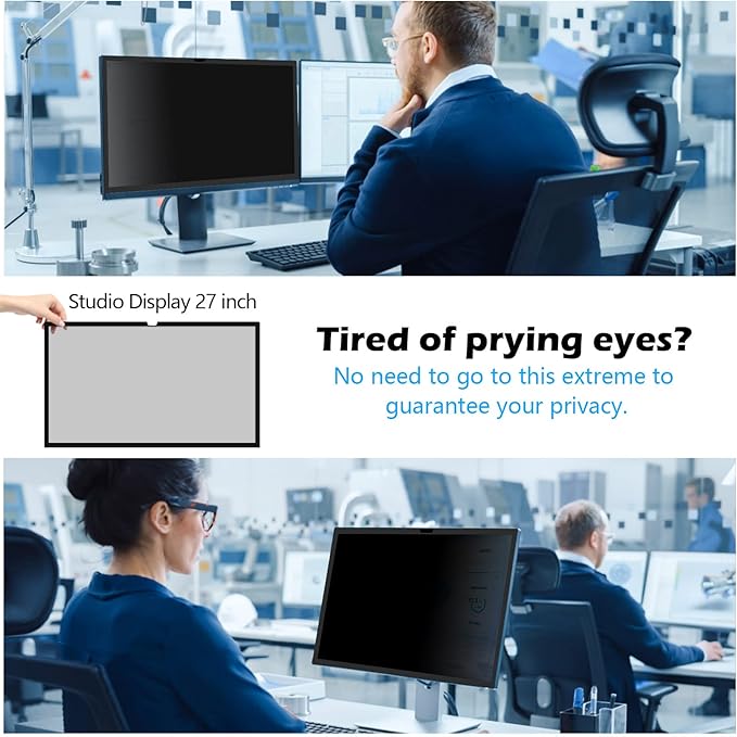 FILMEXT 27 inch Privacy Screen for Monitor, 2-Pack,2022-2026 Release