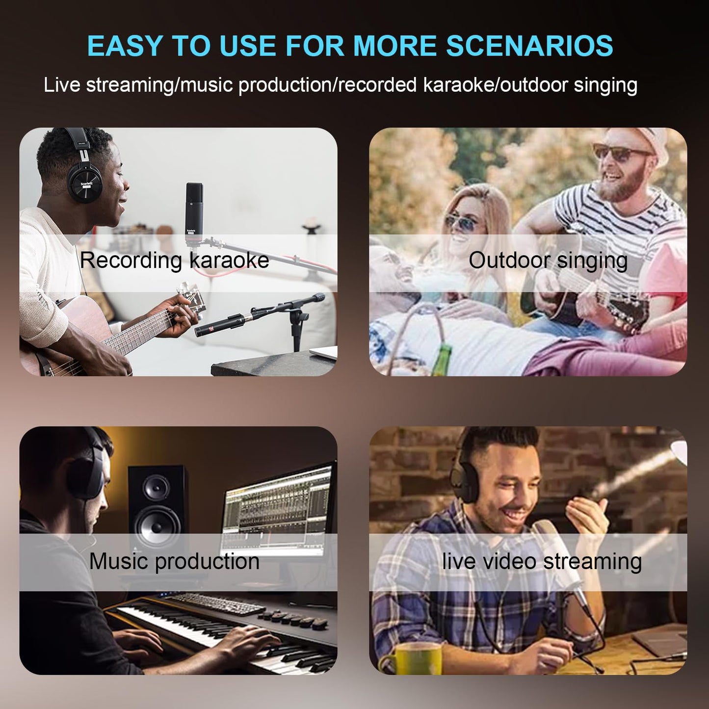 Yamnweo MW-6 White 6 Channel Professional DJ Audio Mixer, Portable Controller Mixer with DSP 99 Preset Effects for Live Streaming, Podcasting, Family Party, Music Recording