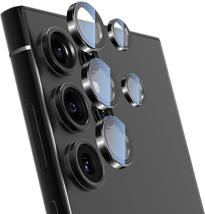 VIPSENT For Samsung Galaxy S24 Ultra Camera Lens Protector, Individual Lens Protector, Ultra HD 9H Tempered Glass Screen Protective Cover, Anti-scratch, Military Grade Drop Protection 2 Set. (Clear