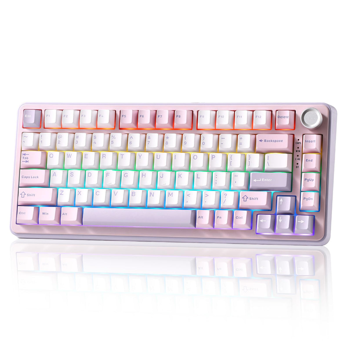 YUNZII B75 PRO 75% Wireless Mechanical Keyboard (Dark Grey,Cocoa V2)