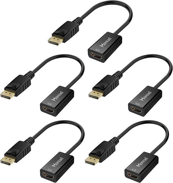 Moread 4K DisplayPort to HDMI Adapter, Male to Female