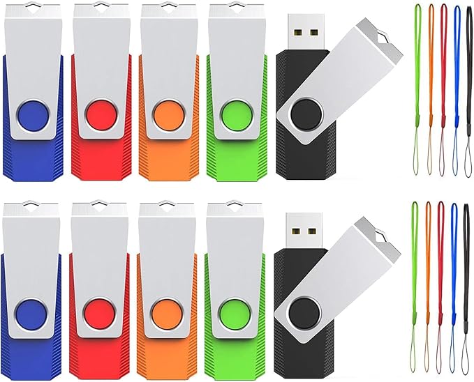 4GB Flash Drive 2 Pack, Wooolken USB 2.0 Thumb Drives Memory Stick
