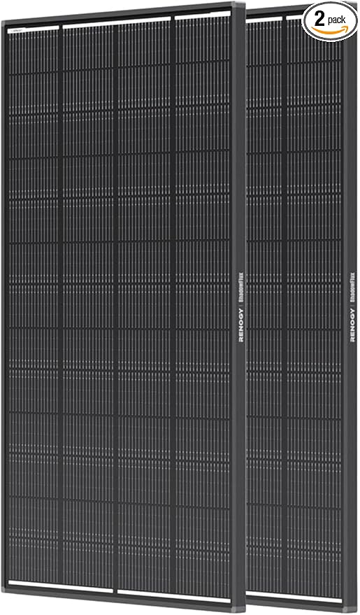 RENOGY REGO 120 Watt Solar Panel ShadowFlux, N-Type 25% High Efficiency