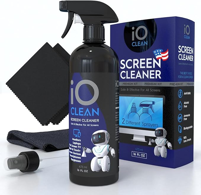 Screen Cleaner Spray (16oz + mini Cleaner) – Best Large Cleaning Kit for