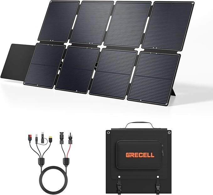 120W Portable Solar Panel for Power Station Generator, Ultra Light 5.7lbs