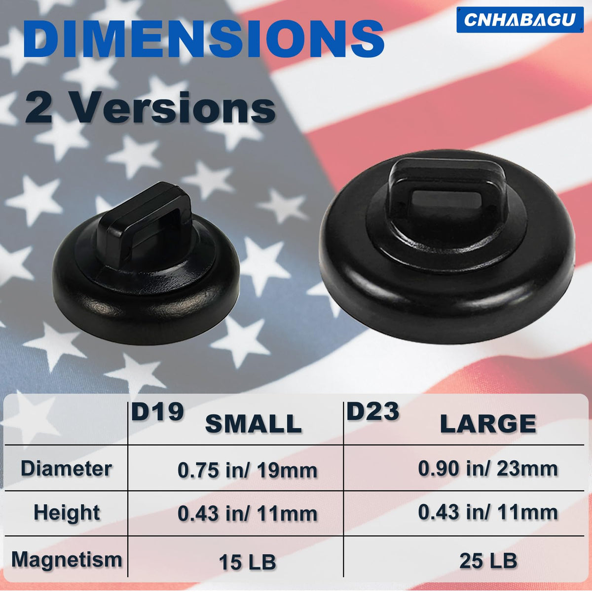 CNHABAGU Magnetic Zip Tie Mounts Magnet Cable Tie Mount