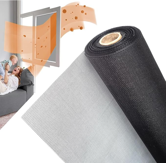 Window Screen Mesh 36IN*50FT,Pet Proof Fiberglass Screen Replacement