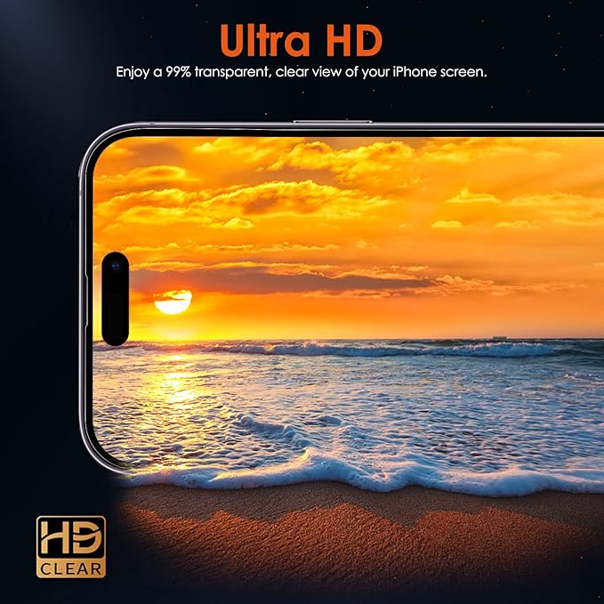 JDHDL [3 Pack Hydrogel Film Screen Protector for iPhone 16e / iPhone 14 Pro/iPhone 14 / iPhone 13 Pro/iPhone 13 (6.1 inch), Soft TPU Transparent Protective Screen Protector Film (Not Tempered Glass)