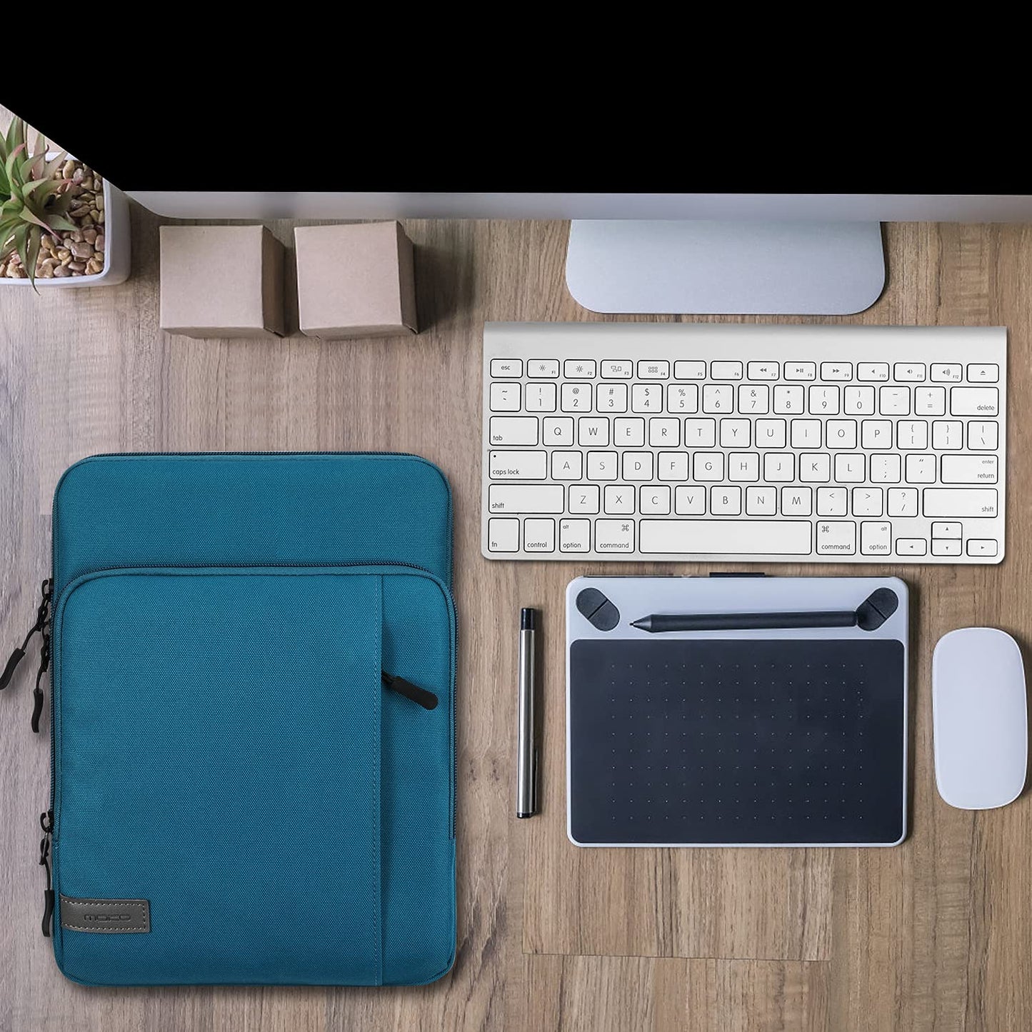 MoKo 13.3-14 Inch Laptop Sleeve Bag Carrying Case with Accessory Pocket