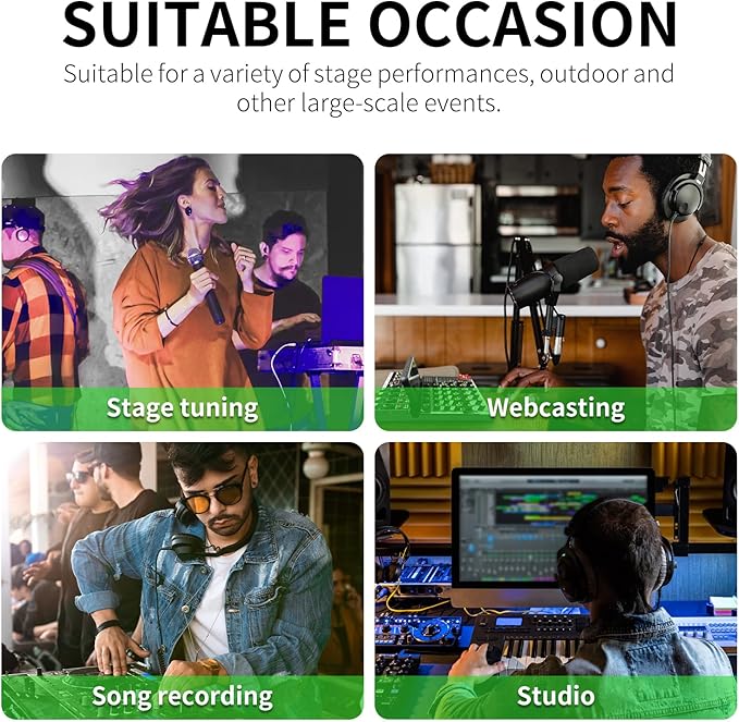 XTUGA 6 Channel Audio Mixer Sound Board Mixing Console, Audio Interface PC USB Bluetooth with 48V Phantom Digital Effect for DJ Live Recording Studio Karaoke(CT60)