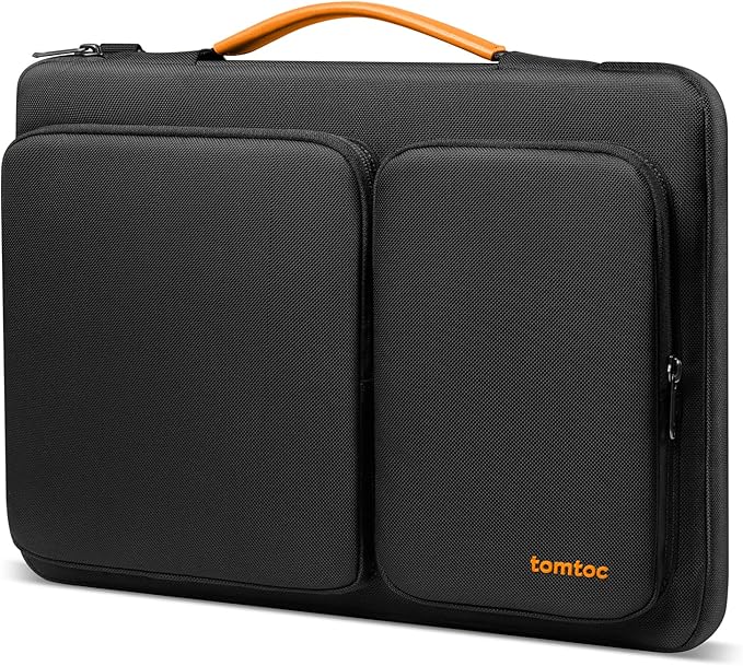 tomtoc 360 Protective Laptop Case for 13-inch New 2026 MacBook Air M5/A3449, M4/A3240, M3/A3113, M2/A2681, M1/A2337, MacBook Neo A18 Pro, 13-in Surface Pro 11th AI PC, Water-Resistant Carrying Bag
