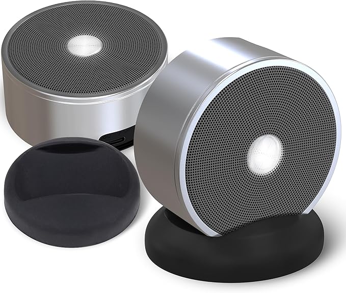 Long Run Technologies Paired Bluetooth Speakers - Surround Sound Stereo Pairing Linkable for Home TV Car