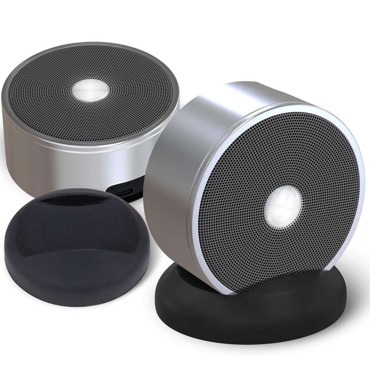 Long Run Technologies Paired Bluetooth Speakers - Surround Sound Stereo Pairing Linkable for Home TV Car