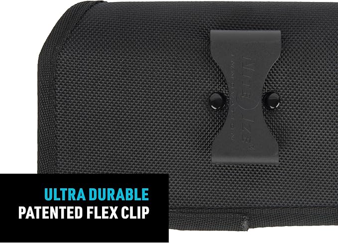 Nite Ize Clip Case Hardshell Universal Rugged Holster - Holster for Men's & Women's Belts - Utility Belt Pouch - Phone Accessories - Cell Phone Pouch - XX-Large, Black