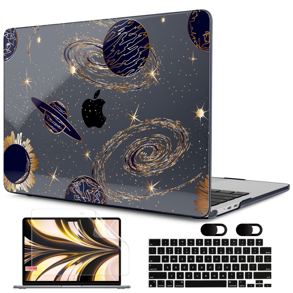 MEEgoodo Case for M5/M4/M3/M2 MacBook Air 13 inch Case 2026 2025 2024 2022, Fit Model A3449/A3240/A3113/A2681, Laptop Hard Shell Compatible with MacBook Air 13.6-inch, Composition Book Purple