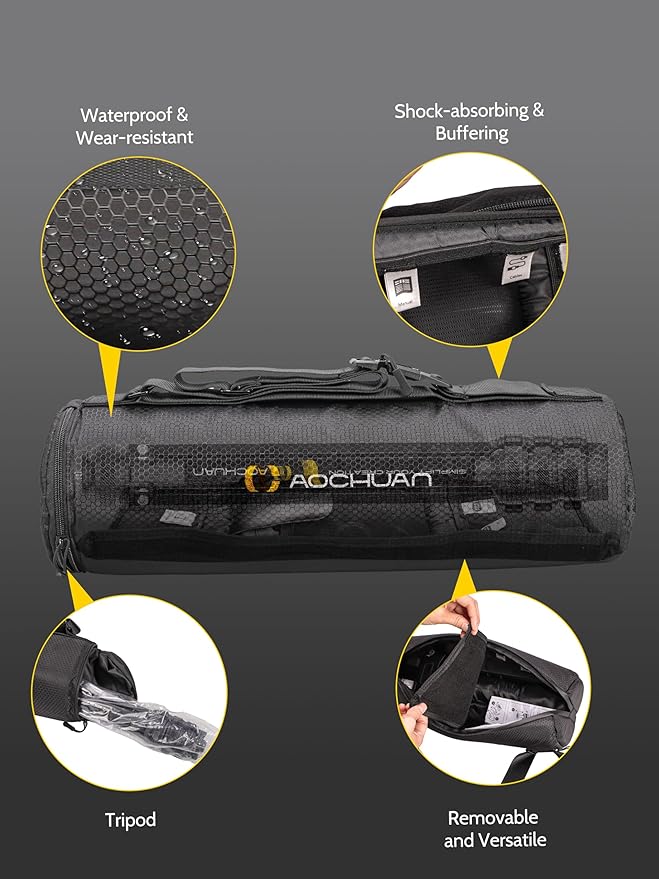 3-Axis Gimbal Stabilizer for iPhone & Android w/RGB Light, Handheld Phone Gimbal for Video Recording w/AI Tracking,1/4 Thread, Extendable Tripod, Padded Carry Bag(Smart X Complete Combo1)