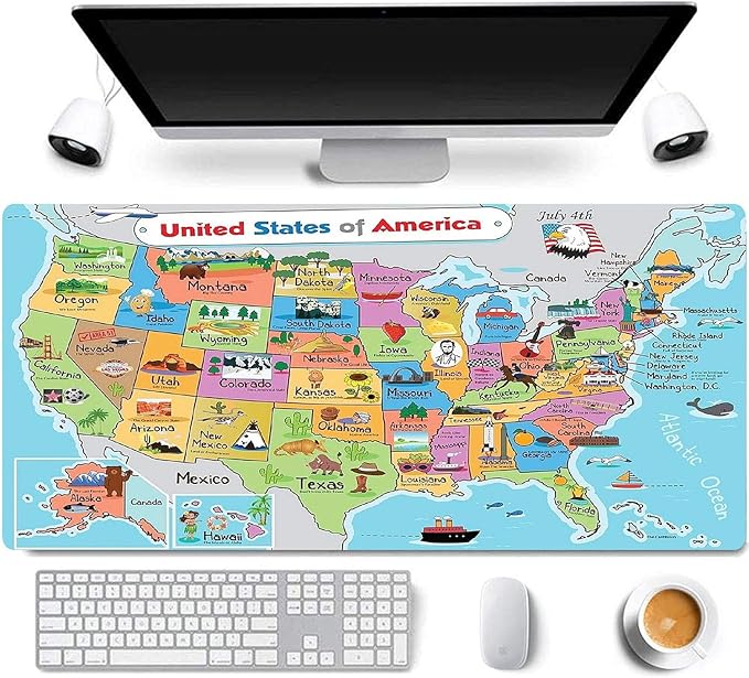RTGGSEL 31.5x11.8 Inch Non-Slip Long Extended Large Gaming Mouse Pad with Stitched Edges XL Laptops Keyboard Mouse Mat(KB)