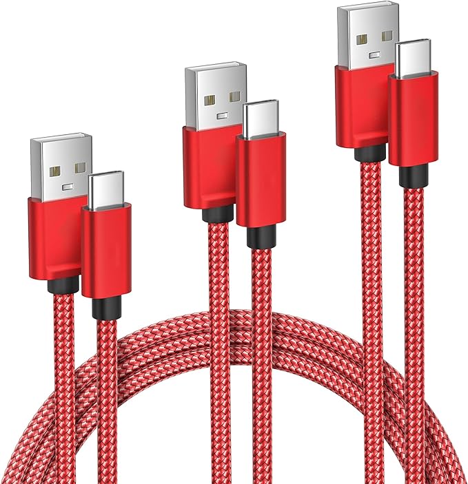 Elebase USB A to USB C Charger Cable for iPhone 17 1.5/3.3/6.6FT 3Pack