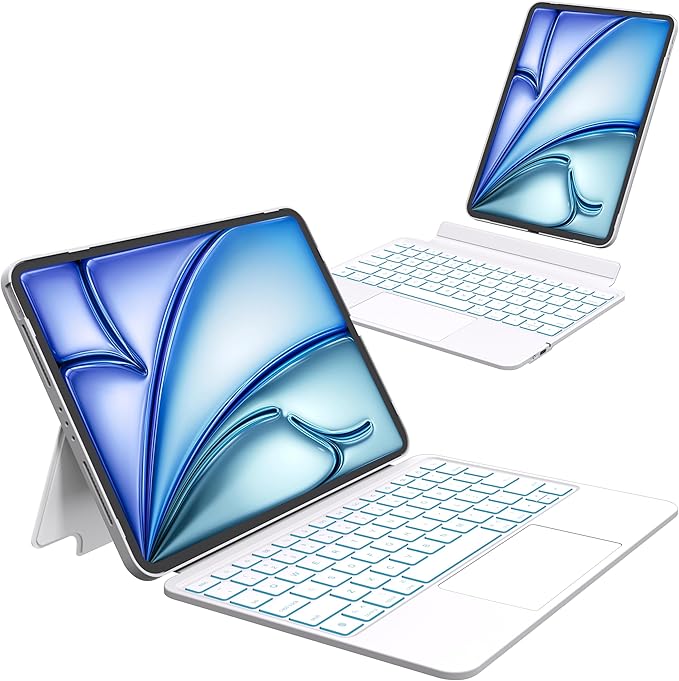 Otuoor Keyboard Case for iPad Air 11 inch (M3 2025 / M2 2024), Magnetic Detachable Keyboard Case for iPad Pro 11 inch (4th/3rd/2nd/1st Gen) & iPad Air 5th/4th Gen with Backlit Keys