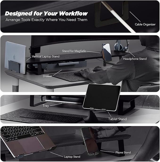 ULTRARM Moodular Headphone Stand Add-On for Slide Rails, Do Not Use Alone