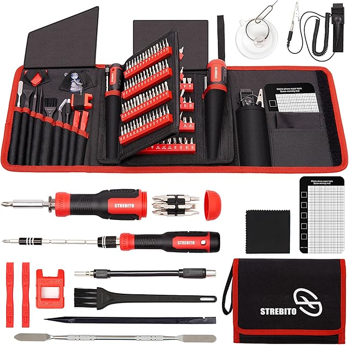 STREBITO 191-Piece Multi-Bit Screwdriver, Precision Screwdriver Set(Blue)