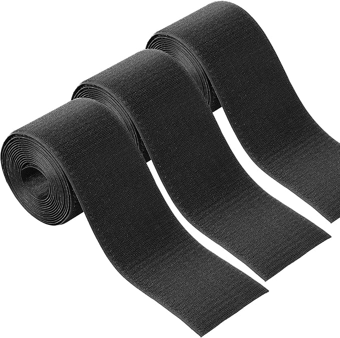 WILLBOND 2 Pack 10 ft x 3 Inch Cable Floor Strip Cable Cover Cords Carpet Protector Management Hook and Loop Tape for Wires on Floor Cords and Prevent a Trip Hazard (Brown)