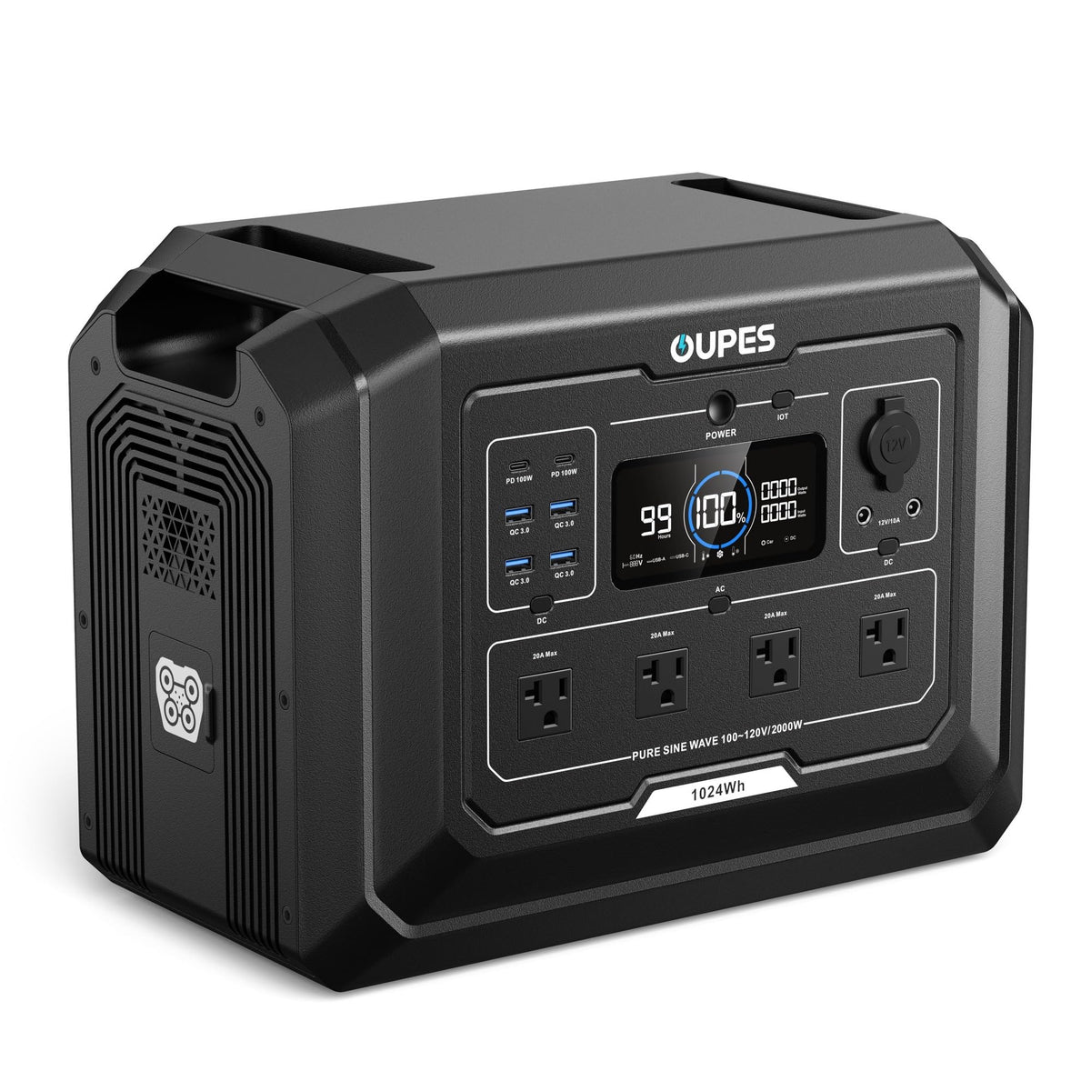 OUPES Mega 1 Portable Power Station 1024Wh 2000W (4500W Surge)