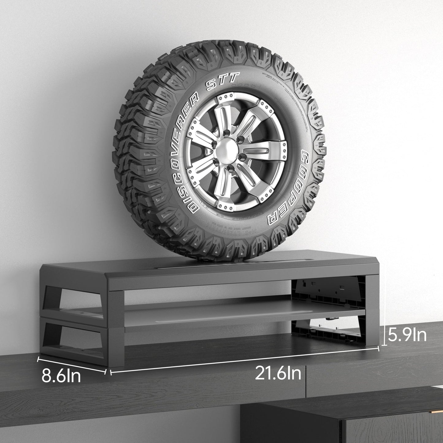 Computer monitor stand (USB Hub Fast Charging Version, Two-layer 550mm)